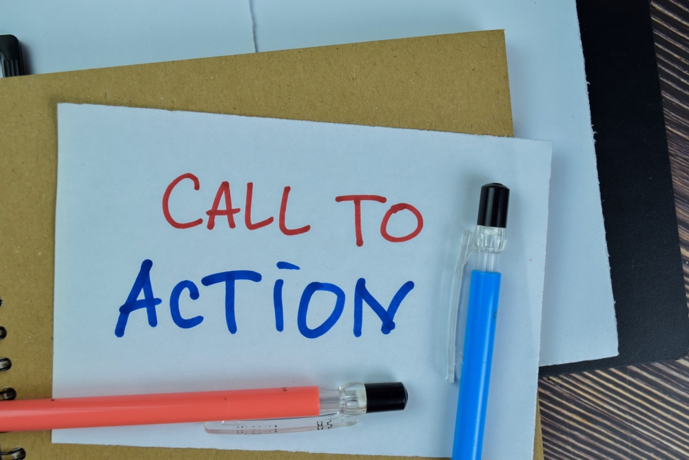 Clear call to action CTA